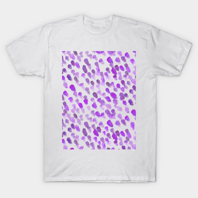 Imperfect brush strokes - purple T-Shirt by wackapacka